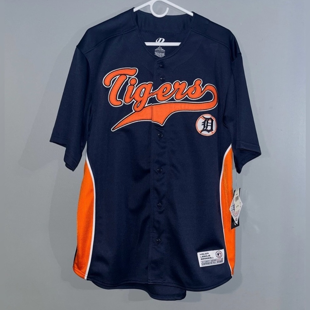 Detroit Tigers MLB Genuine Merchandise DYNASTY SERIES Baseball Jersey Large NWT